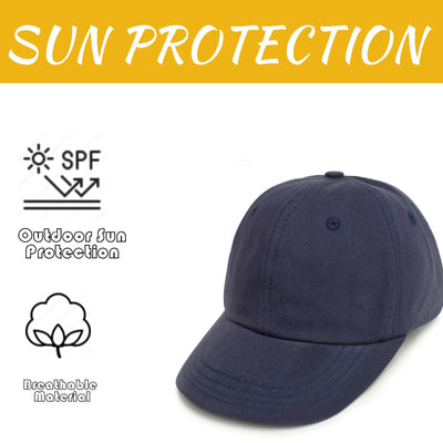 2 Packs Toddler Boys Girls Baseball Summer Hat Kids Baseball Cap Baby Sun Hat Cotton Lightpink&Purple 3-10T