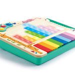 Hape Dynamic Pixel Piano - 3-in-1 Interactive Wooden Piano Toy for Toddlers Age 1-6, Musical Sensory Toy with LED Pixel Art Screen, Guided Melodies & Animal Sounds, Early Learning Educational Gift