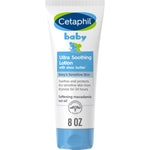 Cetaphil baby ultra soothing lotion tube on a white background