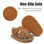 Neband Baby Girl Boy Sandals, Premium Soft Anti-Slip Sole Infant Baby Sandals 12-24Months Summer Casual Beach Shoes Bowknot Princess Dress Flats Prewalker First Walker Shoes