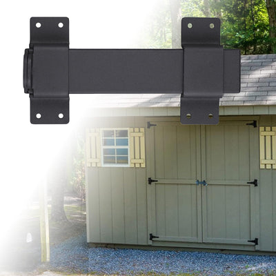 VANROUG 7.5" Heavy Duty Security Slide Latch Lock,with Padlock Hole Adjustable Gate Latch for Wooden Fences Barn Doors, Interior and Outdoor Door Latch,etc.