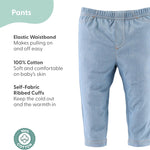 The Peanutshell Baby Boys or Girls Jeggings Set - Soft Stretchy Pants Boy & Girl Leggings, Infant and Toddler Clothes - Denim
