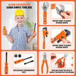 Tools for Toddlers-24-Piece Toy Screwdriver & Kids Pliers Kit with Tool Bag, Realistic Construction Toys for 3-5 Year Old Boys/Girls, STEM Learning Gift for Christmas & Birthdays