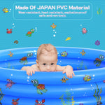 Garden Round Inflatable Baby Swimming Pool, Portable Inflatable Child/Children Little Pump Pool,Kiddie Paddling Pool Indoor&Outdoor Toddler Water Game Play Center for Kids/Girl/Boy