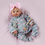 Lifelike Reborn Baby Dolls - 18 Inch Realistic Newborn Baby Dolls Girl, Real Life Baby Dolls with Soft Weighted Body, Real Baby Reborn Gift with Accessories for 3+ Years Old Kids