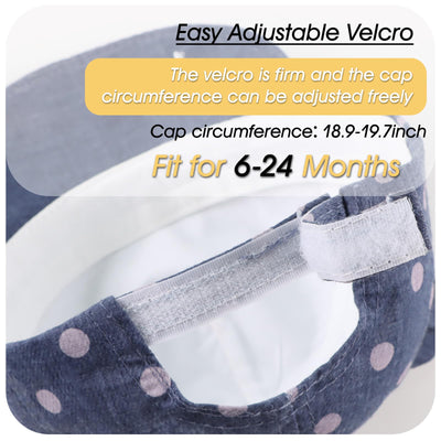 Peecabe Baby Baseball Cap Toddler Infant Boys Girls Sun Hat Breathable Cute Hats for Spring Summer 6M-3T (US, Age, 6 Months, 24 Months, Navy Cloth Fabric)