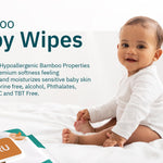 Hooru Plant Based Fibers Baby Wipes Unscented - Wipes Baby Sensitive Skin, 480 Ct, Hypoallergenic Toxic-Free & Fragrance Free, Hydrating, Moisturizing, Naturally Soft for Babies and Kids