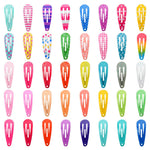 Toddler Hair Clips, Funtopia 80 Pcs (1.2 Inch, 3cm) Cute Mini Snap Hair Clips for Baby Girls Kids, Colorful Small Snap Barrettes Metal Barrette for Fine Hair