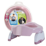 Kalencom Potette Plus 2-in-1 Travel Potty and Trainer Seat - Dual-Purpose Potty Training Toilet Seat - Portable Potty for Toddler Travel - With Durable, Lock-In Legs and Splash Guard - Pastel Pink