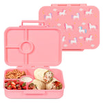 Wildkin Kids Bento Box - 4 Compartments, Airtight, Dishwasher Safe, Meal Prep for Kids - Unicorn