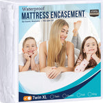 Utopia Bedding Zippered Mattress Encasement Queen, 100% Waterproof Bed Bug and Dust Mite Proof Mattress Protector, Absorbent Six-Sided Mattress Cover