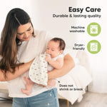 5-Pack Muslin Burp Cloths Baby Boy, Girl - Very Absorbent Baby Burp Cloth Rags, 8-Layers Viscose Derived from Bamboo Cotton Muslin Towel, Super Soft Spit Up Rags, No Shrink Washcloths (Wilderness)