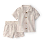 Carter's Boy 2-Piece Short Set, Cream, 3M