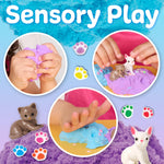 Creativity for Kids Sensory Minis Pets Kit | Cloud Clay Sensory Toy for Kids | Spring Crafts | Mess-Free, Screen-Free Travel Activity for Kids (Ages 3+)