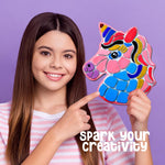 Stepping Stones Painting Kit for Kids - Outdoor Crafts - Paint 5 Garden Stone - Unicorn Craft Kits for Boys, Girls Ages 6-12 - Gifts for Boy, Girl Age 6, 7, 8, 9, 10 + Year Old - Summer Gift