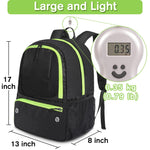 YOREPEK Soccer Backpack, Lightweight Water Resistant Sport Equipment Bag with Ball Compartment for Basketball, Volleyball, Football, Training and Match