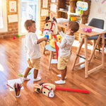 2PCS Inflatable Pony Stick Horse Costume - Halloween/Western Cowboy/Horse Baby Shower Birthday Party Decorations - 37 Inches (Red)