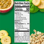 Happy Baby Organics Brain Support Blends Bananas, Spinach, Passionfruit & Oats with DHA and Choline 4oz Pouch (Pack of 16)