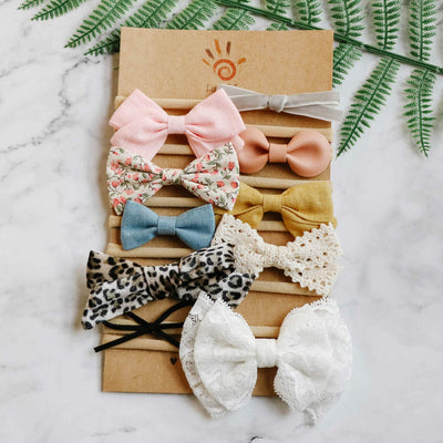LittleJoJo Baby Girl Headbands and Bows, Newborn Infant Toddler Nylon Hairbands Hair Accessories
