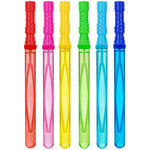 JOYIN 14.6’’ Big Bubble Wands for Kids, 6 PCS Bubble Wand with Refill Solution for Summer Toy Party Favor, Outdoors Toy Activity, Easter Basket Stuffers, Birthday Gift