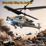 DEERC Apache RC Helicopter for Kids 8-12, Remote Control Helicopter for Adults, Helicopters Toy with 26 Mins Flight Time (2 Batteries), LED Lights, Altitude Hold, Chrismas GIF for Boys