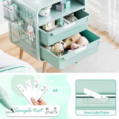 SYKIARIOL Kids Nightstand,Cute End Table with Storage Drawer,Nightstand for Girls Bedroom Furniture