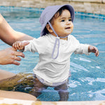 green sprouts Baby Toddler Eco Ruffle Snap Swim Diaper - Lavender Octopus - 3T