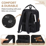 Qualyphant Extra Large Diaper Bag for 2 Kids - Expandable 35L Twin Diapers Bags Backpack with 4 Insulated & 16" Laptop Pocket & 2 Compartments - Big Baby Backpacks - Travel Pañaleras Para Bebe, Unisex