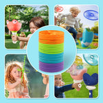 Outside Toys for Kids Ages 4-8, 24 Pack Flying Discs Supplement Set - Compatible with Most Handheld and Foot-Powered Flying Disc Toys, Includes 4 Vibrant Colors, Must-Have for Flying Disc Enthusiasts