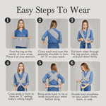Solly Baby Wrap, Buttery-Soft Baby Carrier Newborn to Toddler 8-25 Lbs., Lightweight & Hands-Free Sling Wrap, Breathable Carrier, Baby Wearing & Postpartum Essential, Mother's Day Essential, Basil