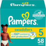 Pampers Baby Diapers - Swaddlers - Size 4, 150 Count, Ultra Absorbent Disposable Infant Diaper
