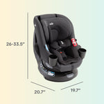 Chili Spin SI Rotating 2-in-1 Convertible Car Seat, Rear and Forward-Facing, No-Rethread Harness, Tested to Safety Standards (Thunder)