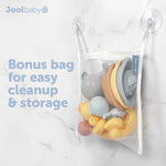 Jool Baby 12-Piece Bath Toy Gift Set – Bath Squirts, Rubber Ducks, Wind-up Swimming Whale – Bath Toy Storage Organizer Included