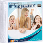 Utopia Bedding Zippered Mattress Encasement Queen, 100% Waterproof Bed Bug and Dust Mite Proof Mattress Protector, Absorbent Six-Sided Mattress Cover