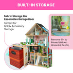 Delta Children Deluxe Maui Dollhouse - Large 4-Story Dollhouse with 12 Rooms Includes 50 Accessories - Working Elevator, Wave Slide, Lights/Sounds - Fits 12-inch Dolls - Pretend Play Gift for Ages 3+