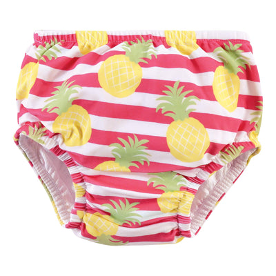 Hudson Baby Unisex Baby Swim Diapers, Tropical Floral, 4 Toddler