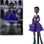 Monster High x Wednesday Doll and Accessories, Bianca Barclay Collectible in Nevermore Academy Uniform with Siren Amulet, Backpack and Doll Stand