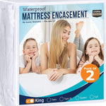 Utopia Bedding Zippered Mattress Encasement Queen, 100% Waterproof Bed Bug and Dust Mite Proof Mattress Protector, Absorbent Six-Sided Mattress Cover