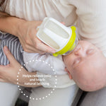 Kiinde Active Latch Silicone Baby Bottle, Anti Colic, Leak Proof, Easy to Clean, Includes 2 Medium Flow Active Latch Nipples with Covers, 4 Ounce, 2 Count, Green