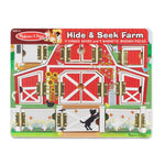 Melissa & Doug Hide and Seek Farm Wooden Activity Board with Barnyard Animal Magnets