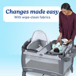 Graco Pack 'n Play Close2Baby Bassinet Playard Features Portable Bassinet Diaper Changer and More, Derby