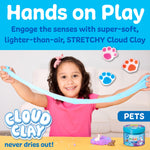 Creativity for Kids Sensory Minis Pets Kit | Cloud Clay Sensory Toy for Kids | Spring Crafts | Mess-Free, Screen-Free Travel Activity for Kids (Ages 3+)