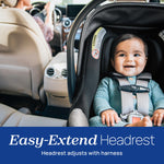 Chicco KeyFit Max Zip ClearTex Infant Car Seat and Base, Rear-Facing Seat for Infants 4-30 lbs., Infant Head and Body Support, Compatible with Chicco Strollers, Baby Travel Gear, Apex/Black