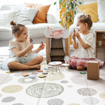 Extra Large Baby Play Mat 79x70, Foldable Baby Play Mat for Floor, Waterproof, Safe & Thick Playmats for Babies and Toddlers, Non-Slip Backing Safe for Crawling&Tummy Time, Indoor & Outdoor Use