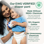 SmartyPants Pull Up Style Diapers | EWG Verified Safe & Plant-Based | Quilted 360 Waistband, Super Absorbent for Overnight Leak Protection | Training Pants by HealthyBaby | Size 6 (32 Count)