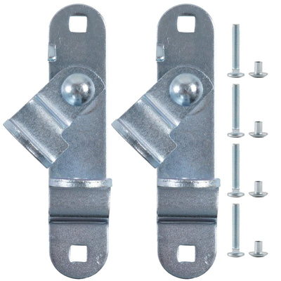GDW Cargo Trailer Door Latch Hasp Keeper for Ramp Padlock Race Bar Lock Handle Enclosed Car Hauler (‎Trailer Door Hasp 2pack +Screws 4+Nuts 4)