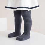 SeastarryX Baby Tights Cable Knit Tights Toddlers Leggings Seamless Stockings Pantyhose Infants 3 Pack (6-12Months,off-white+gray+navy)