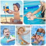 2PCS Reusable Swim Diapers - Toddler Baby Swim Diaper Washable Snap Pool Swimming Diaper Soft and Silky Waterproof Diapers for Swimming Lessons Boys and Girls