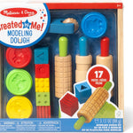 Melissa & Doug Shape, Model, and Mold Clay Activity Set - 4 Tubs of Modeling Dough and Tools