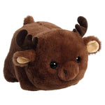 Aurora® Adorable Spudsters™ Morty Moose Stuffed Animal - Round Shape Makes for Comforting Cuddles - Perfect for Kids All Ages and Animal Loving Adults - Brown 10 Inches